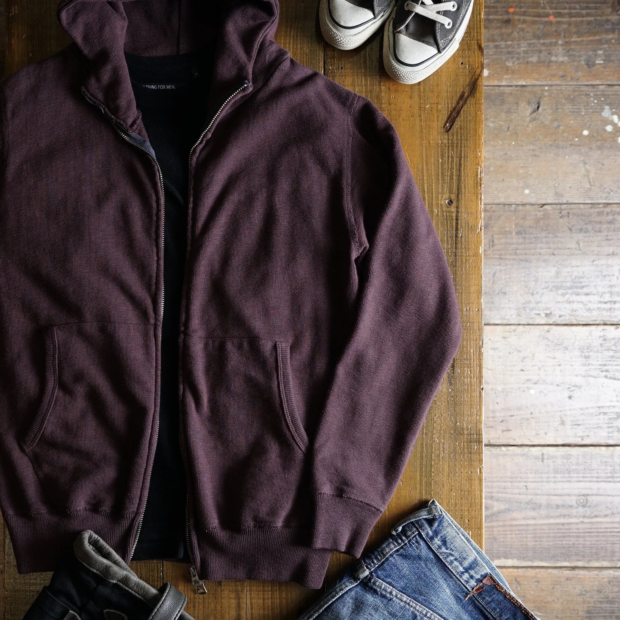 Cotton Zip Hoodie - DEVISE FACTORY