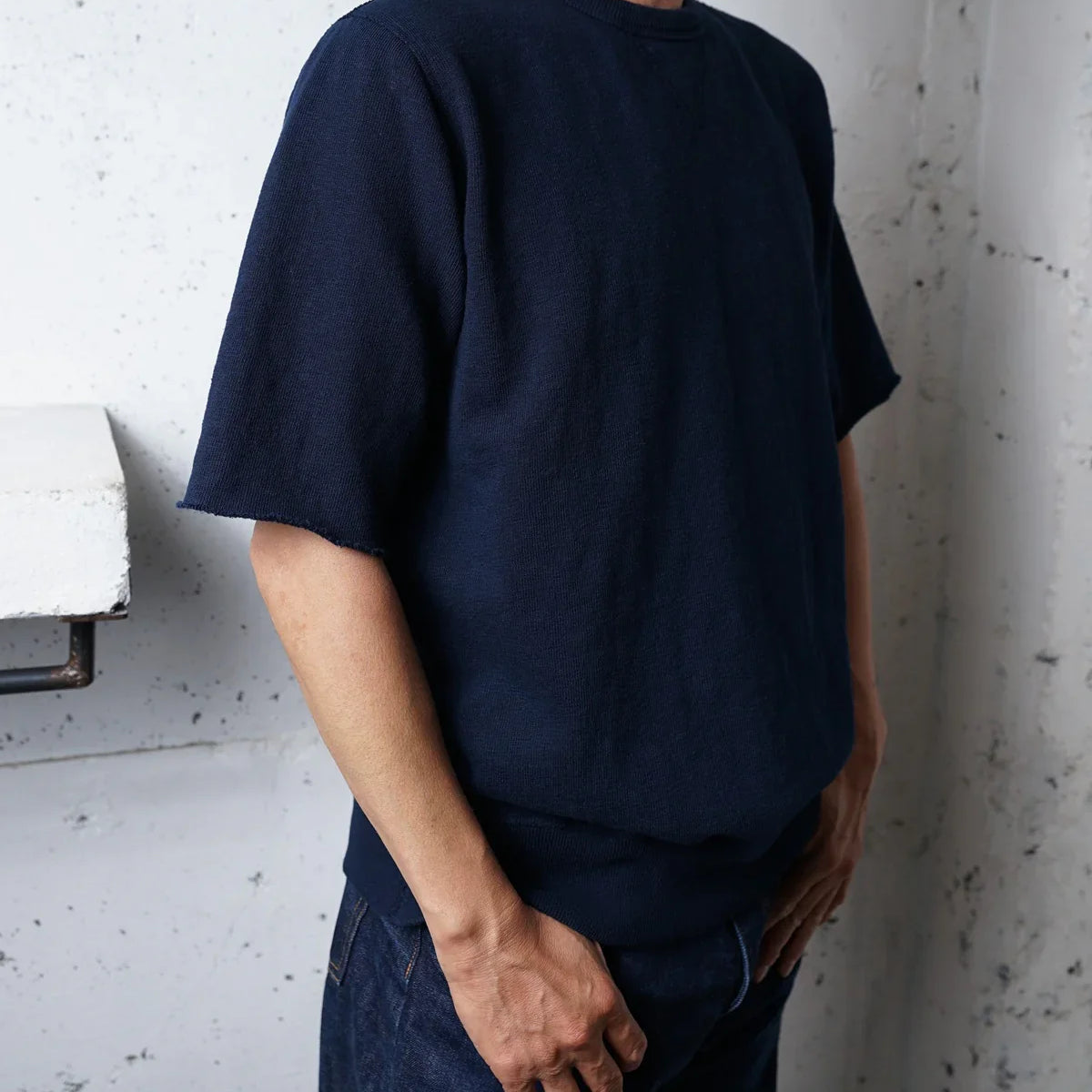 Cotton Relax Cut Off Sweat Tshirt - DEVISE FACTORY
