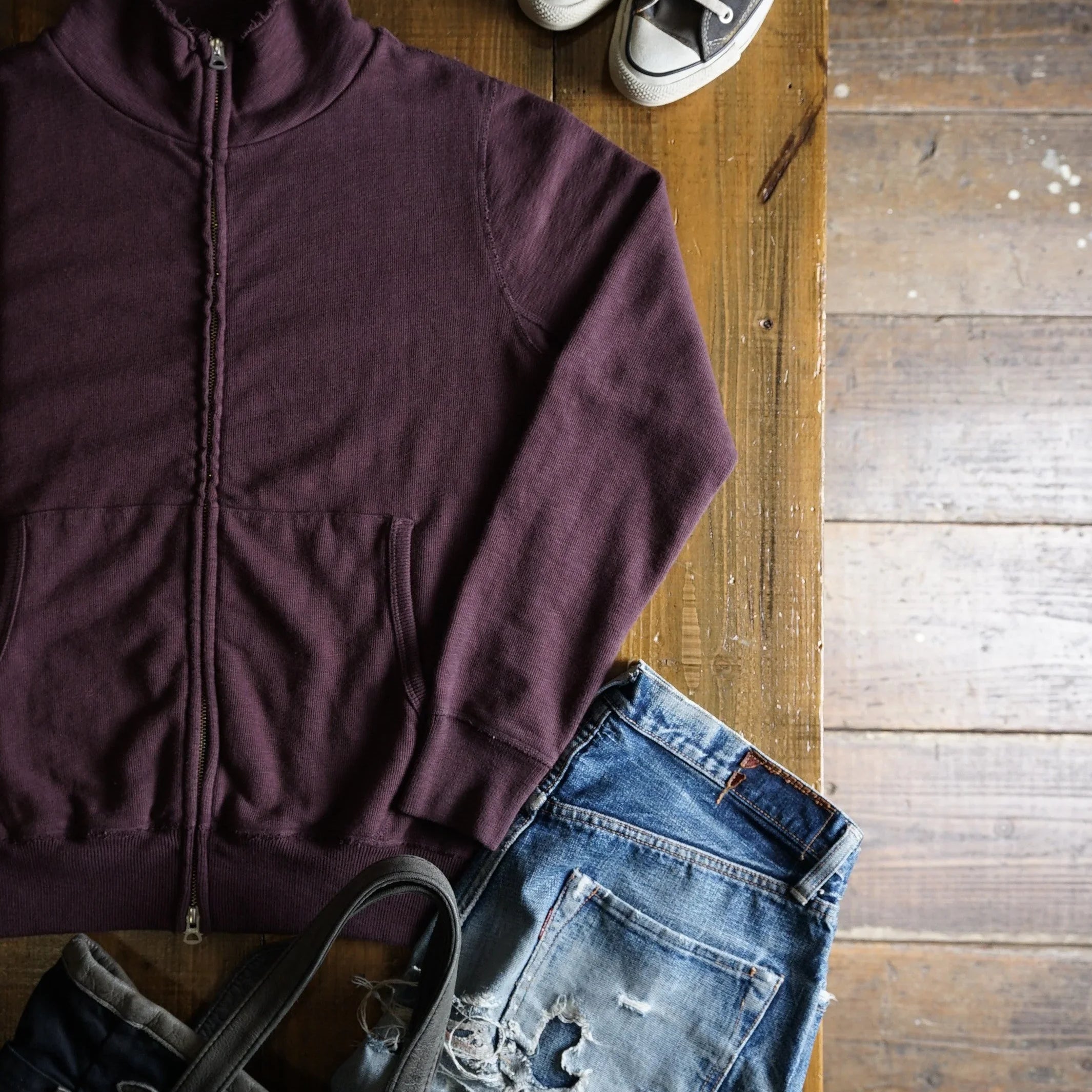 Cotton Relax Zip Jacket - DEVISE FACTORY