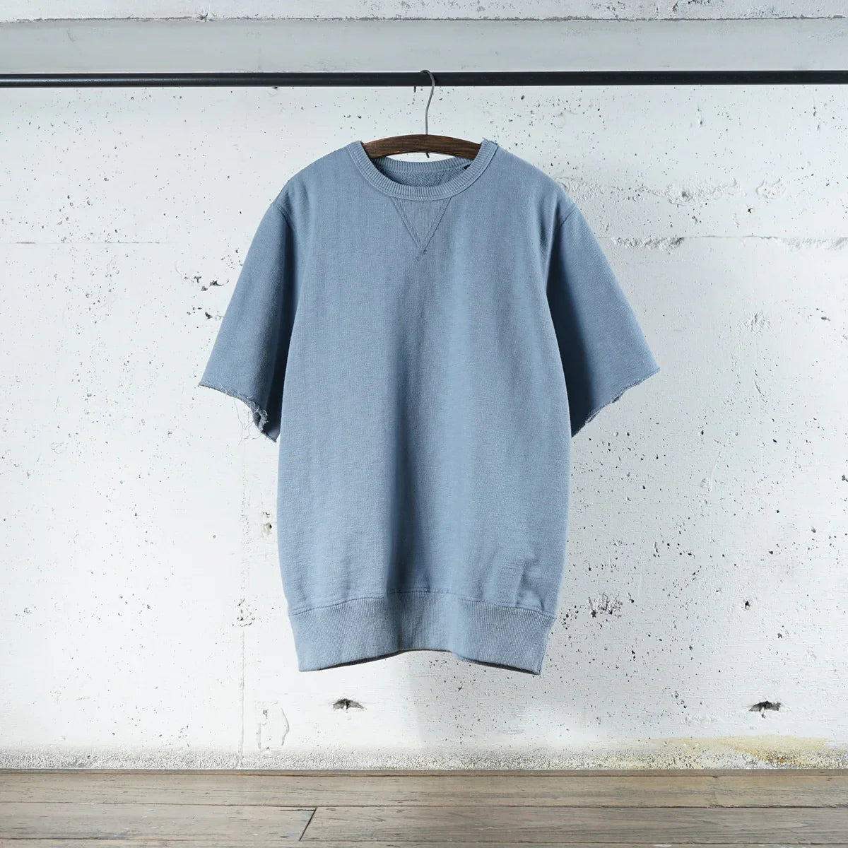 Cotton Relax Cut Off Sweat Tshirt - DEVISE FACTORY