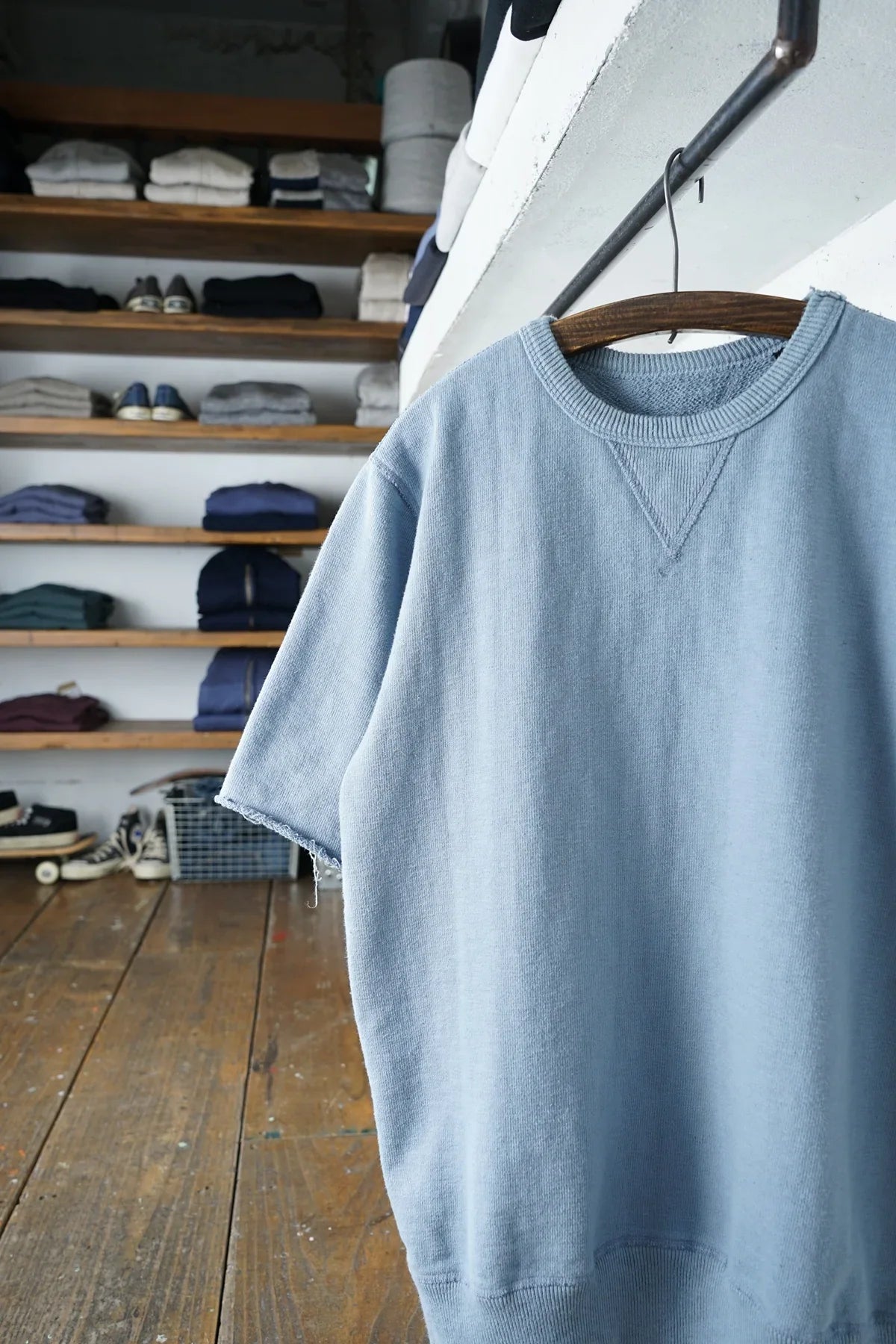 Cotton Relax Cut Off Sweat Tshirt - DEVISE FACTORY