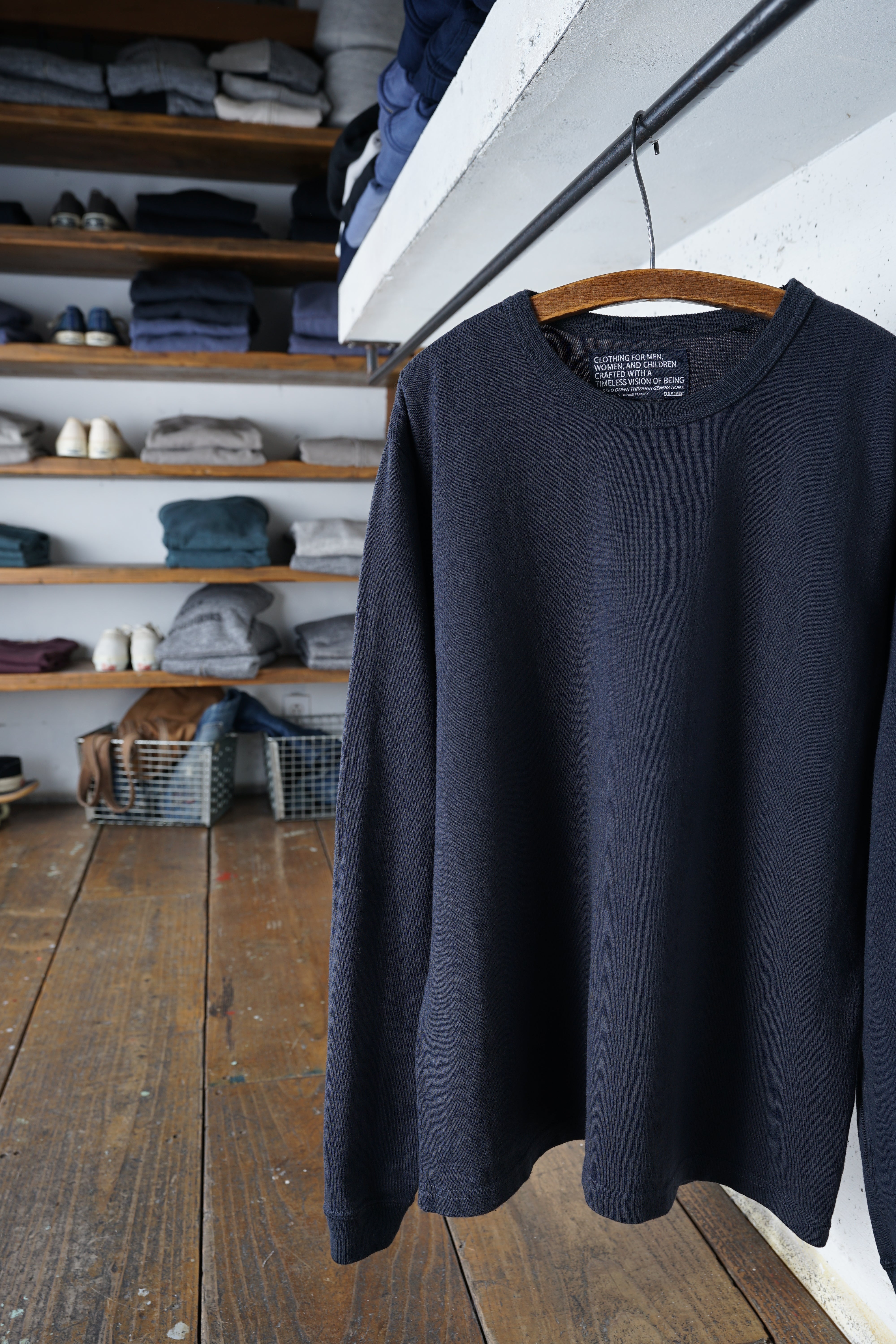 ディバイスファクトリー | 着心地抜群のロングTシャツ 綿レーヨン