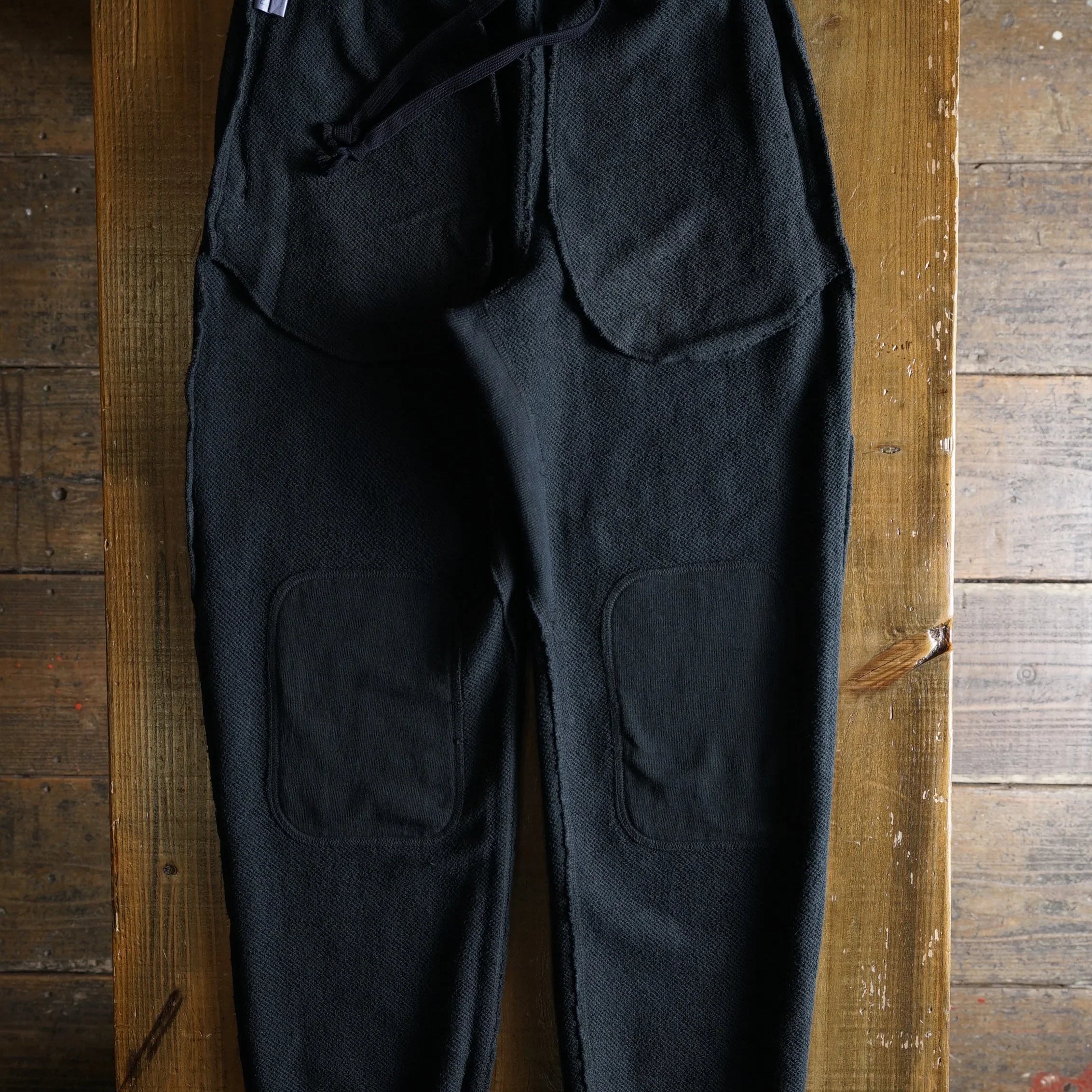 Cotton Straight-leg Sweatpants with Flock Print - DEVISE FACTORY