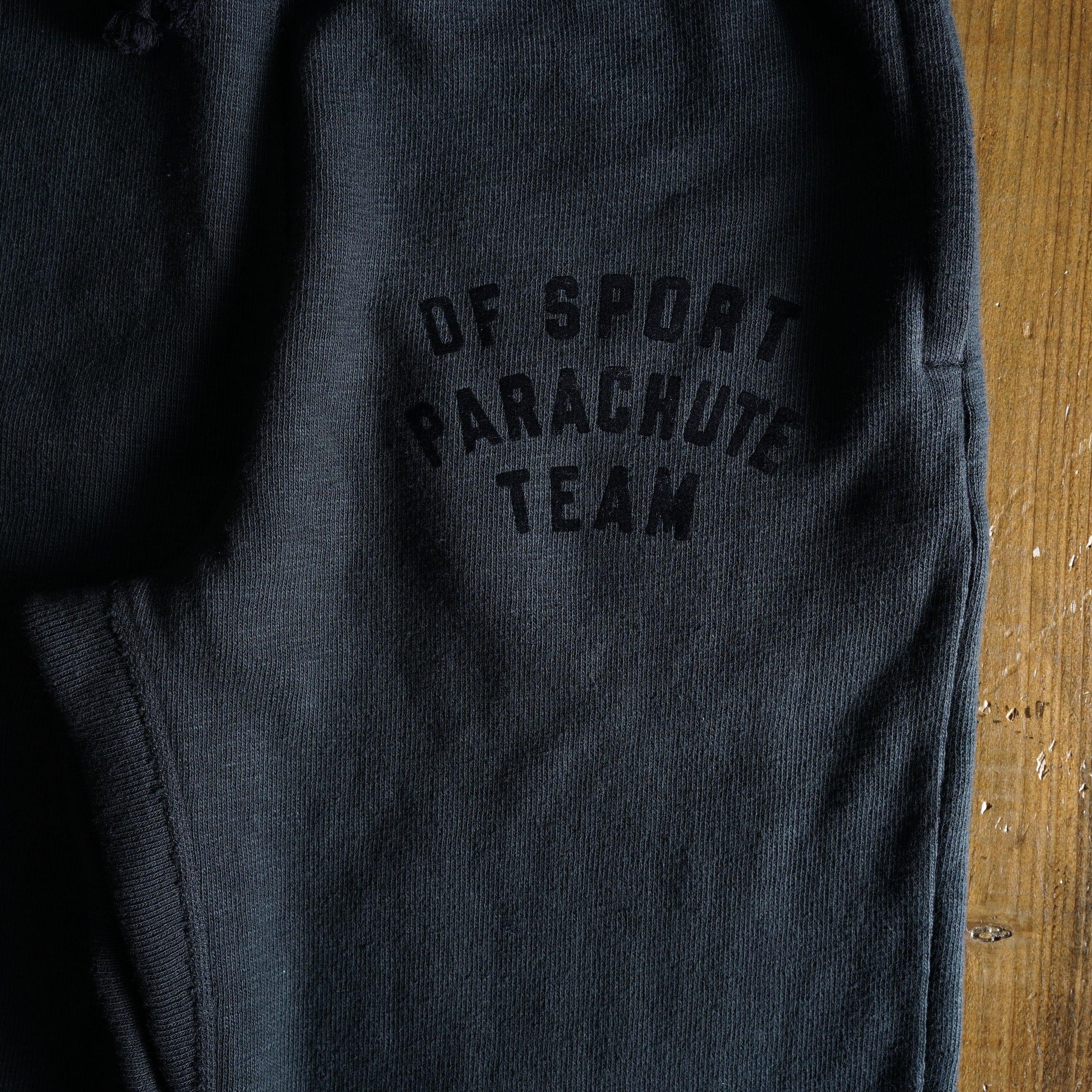 Cotton Straight-leg Sweatpants with Flock Print - DEVISE FACTORY