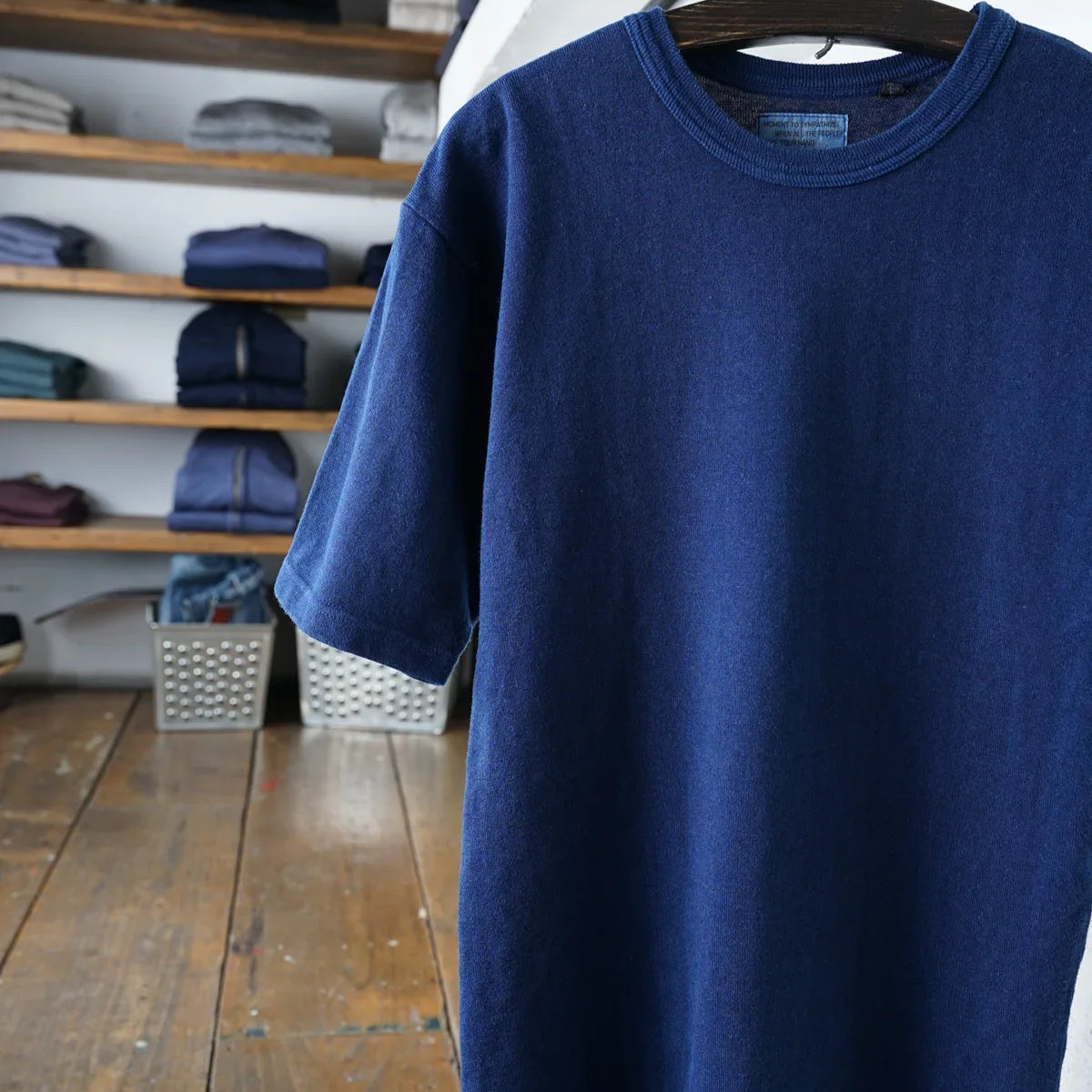 Indigo Cotton Rayon Ladies Tshirt - DEVISE FACTORY