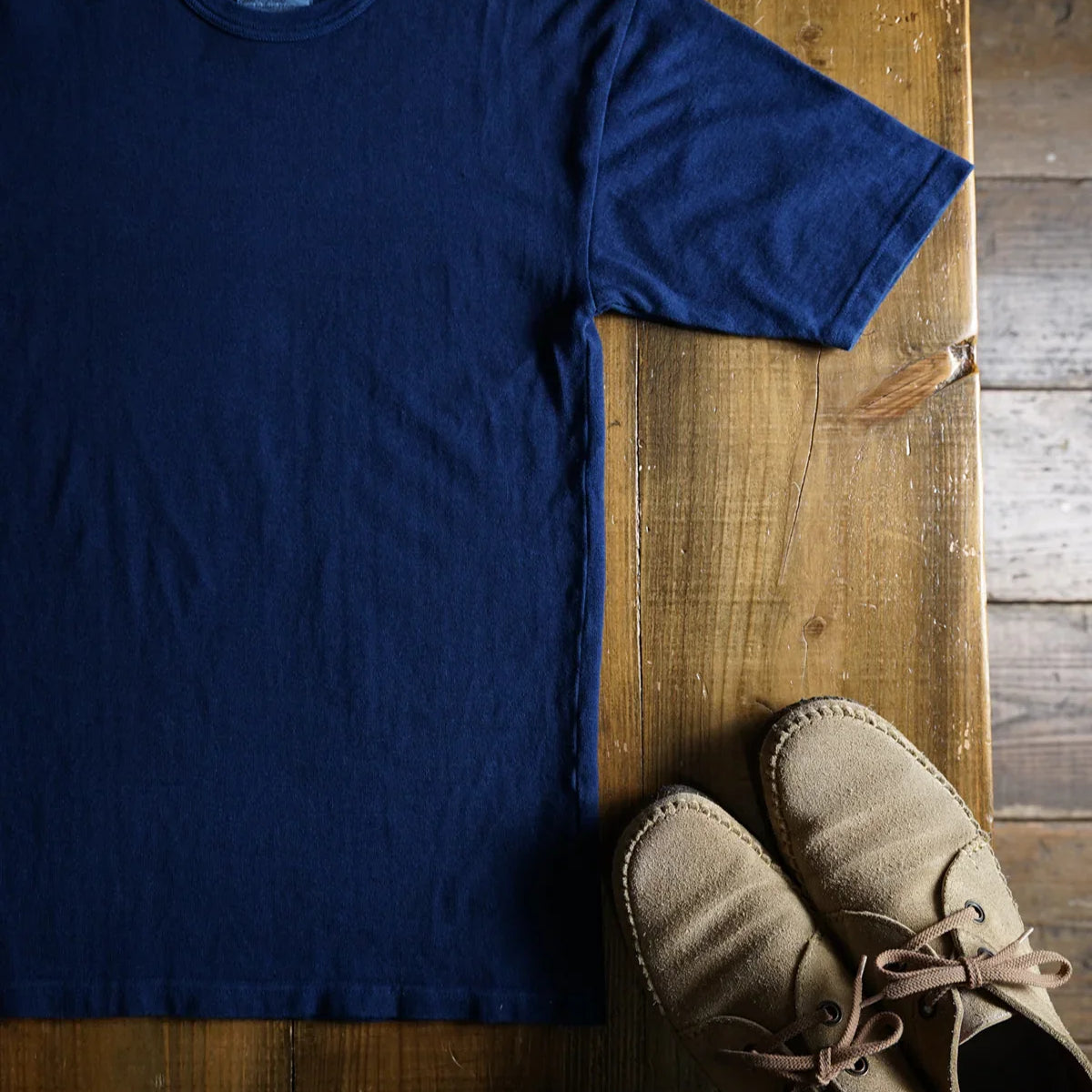 Indigo Cotton Rayon Ladies Tshirt - DEVISE FACTORY