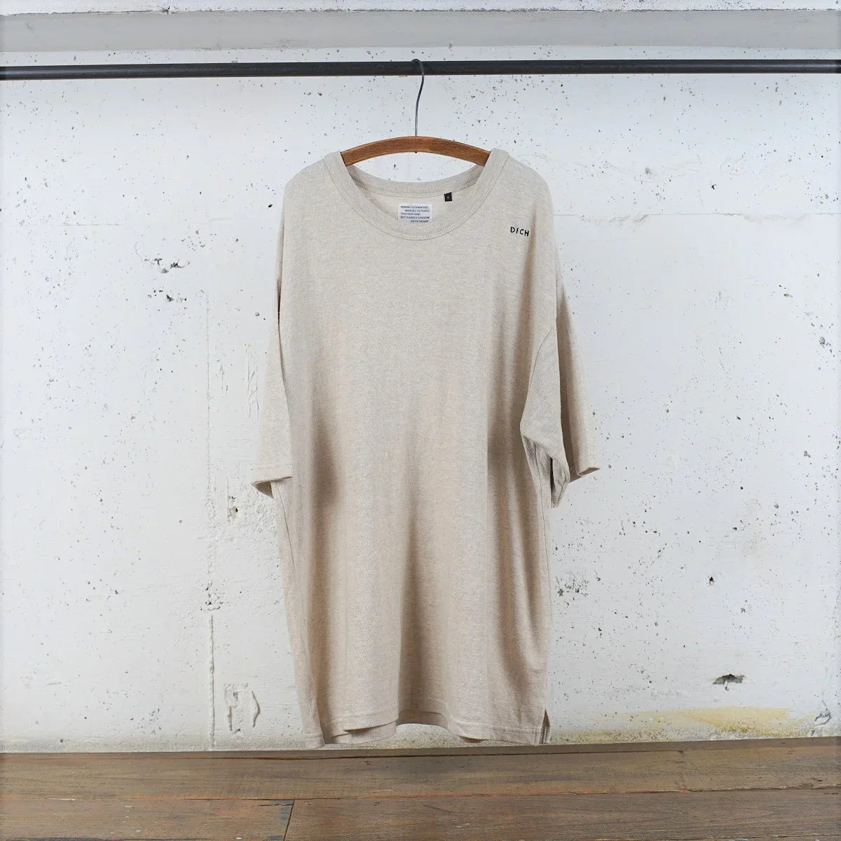 Cotton Wide Tshirt with DFCH Embroidery - DEVISE FACTORY