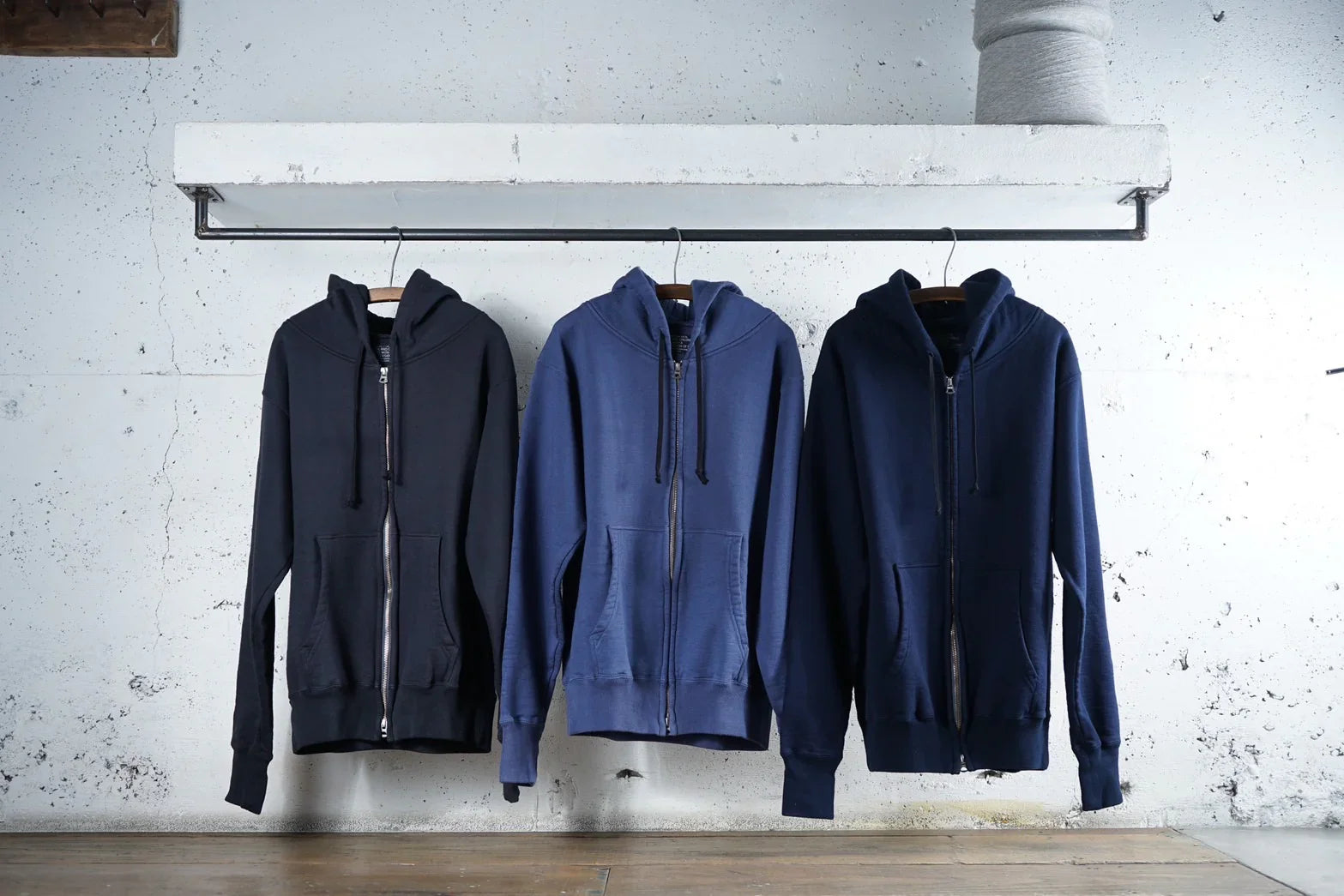 Cotton Rayon Standerd Zip Hoodie - DEVISE FACTORY
