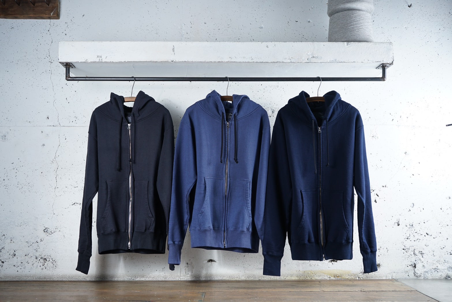 Cotton Rayon Standerd Zip Hoodie - DEVISE FACTORY