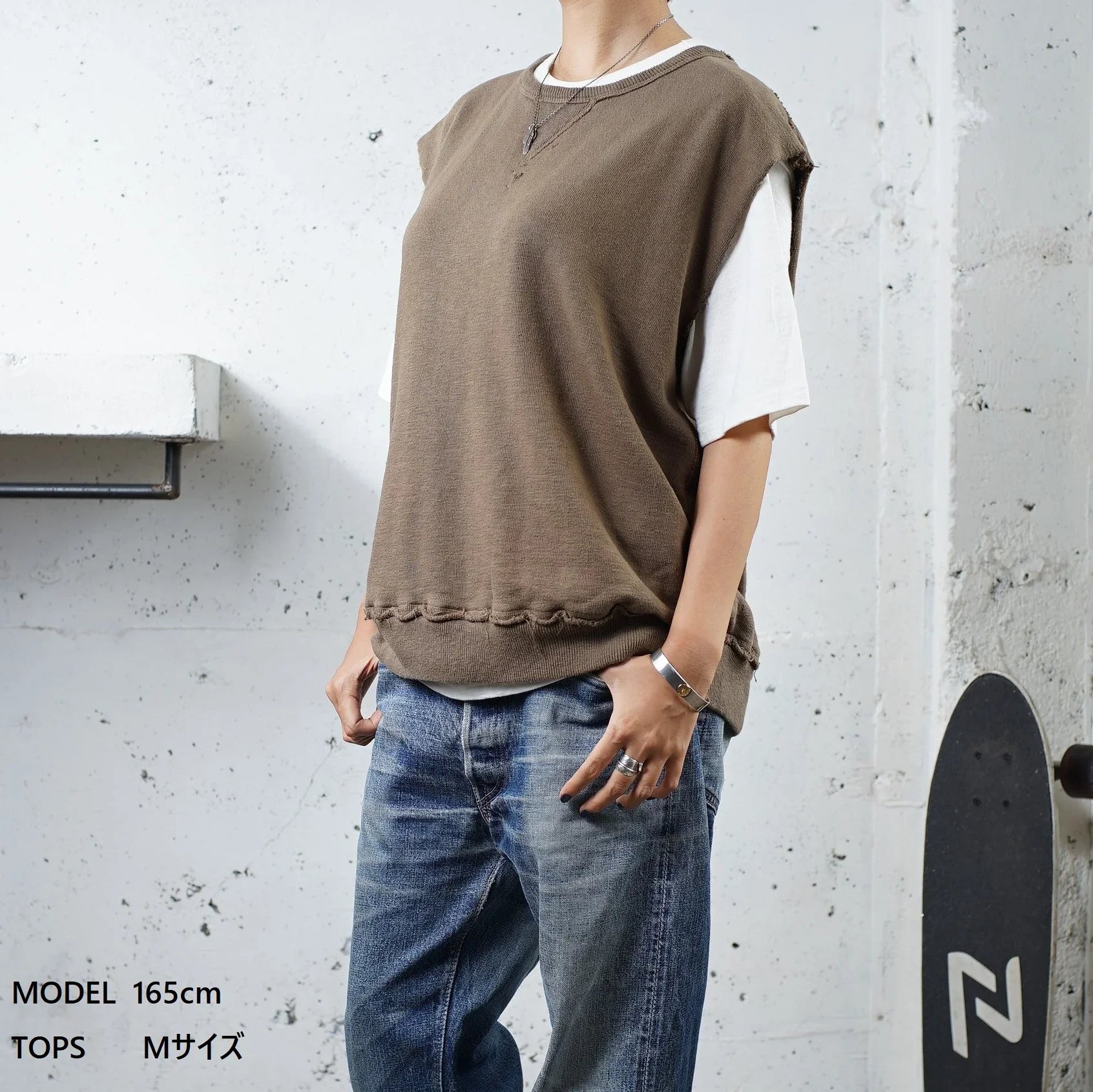Cotton Cut off Vest - DEVISE FACTORY