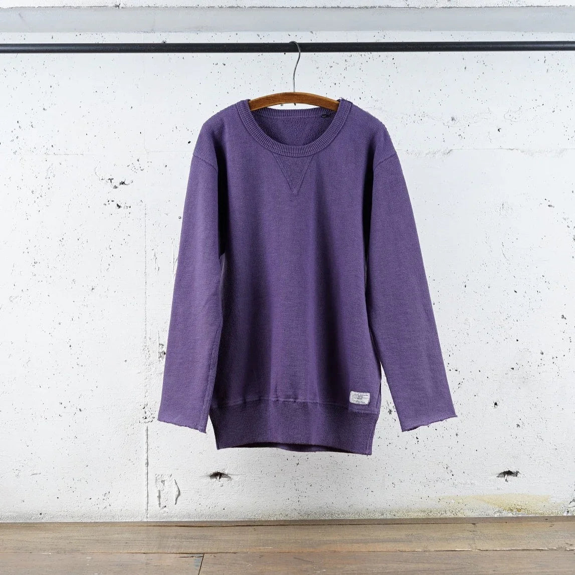 Cotton Cut-Off Sweatshirt with Label - DEVISE FACTORY